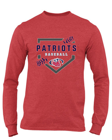 Union County Patriots Baseball #2 Men's Premium LS T-Shirt