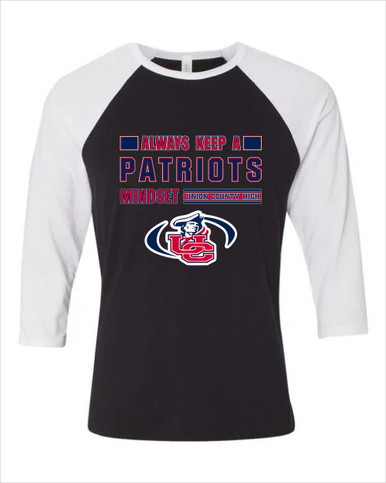 Union County Patriots Mindset Men's Baseball T-Shirt