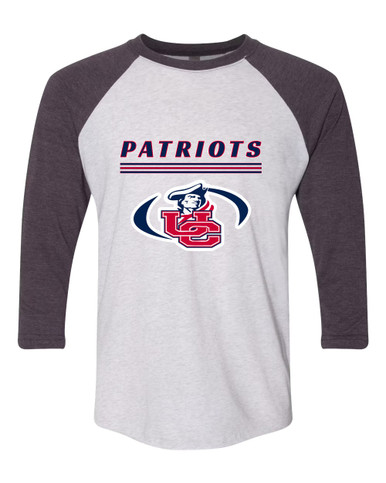 Union County Patriots Mascot #8 Men's Baseball T-Shirt