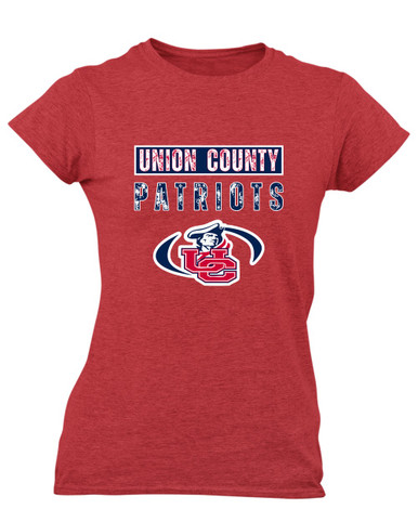 Union County Patriots Mascot #9 Women's SS T-Shirt