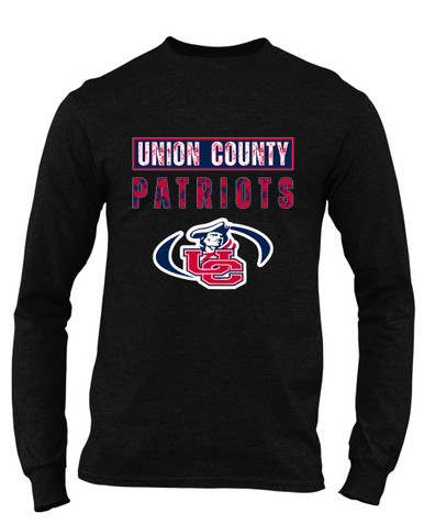 Union County Patriots Mascot #9 Men's LS T-Shirt