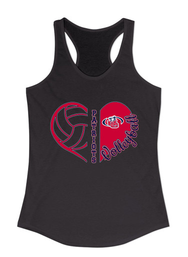 Union County Patriots Heart Volleyball Women's Tank Top