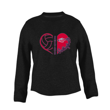 Union County Patriots Heart Volleyball Women's Sweatshirt