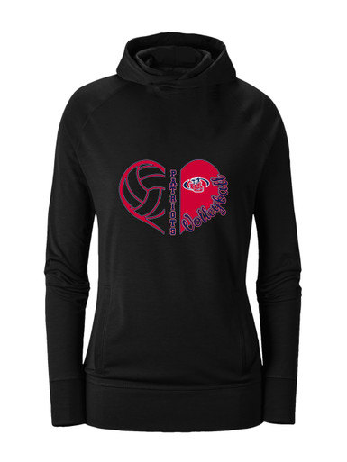 Union County Patriots Heart Volleyball Women's Hoodie