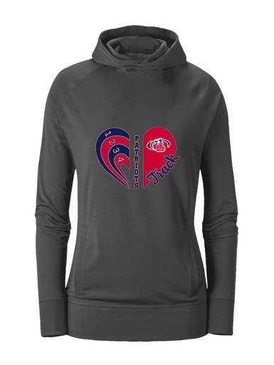 Union County Patriots Heart Track Women's Hoodie