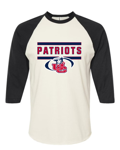 Union County Patriots Mascot #5 Women's Baseball T-Shirt