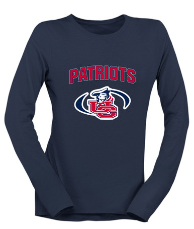 Union County Patriots Mascot #6 Women's LS T-Shirt