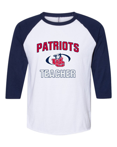 Union County Patriots Teacher Men's Baseball T-Shirt