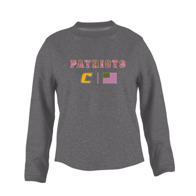Colonia Patriots Pink Camo Flag Women's Sweatshirt