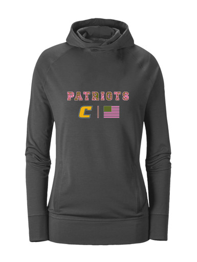 Colonia Patriots Pink Camo Flag Women's Hoodie