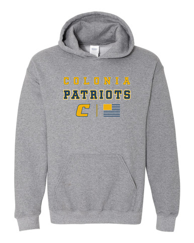 Colonia Patriots Spirit Flag Men's Hoodie