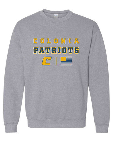Colonia Patriots Spirit Flag Men's Sweatshirt