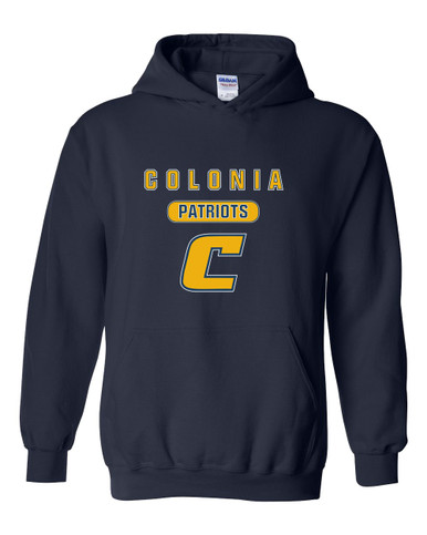 Colonia Patriots Mascot #3 Men's Hoodie
