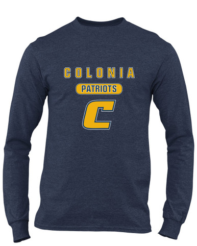 Colonia Patriots Mascot #3 Men's LS T-Shirt