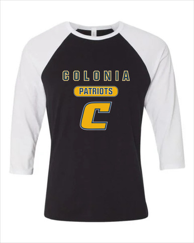 Colonia Patriots Mascot #3 Men's Baseball T-Shirt