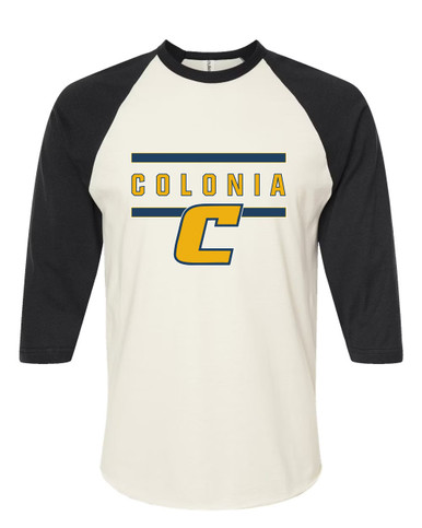 Colonia Patriots Mascot #4 Women's Baseball T-Shirt