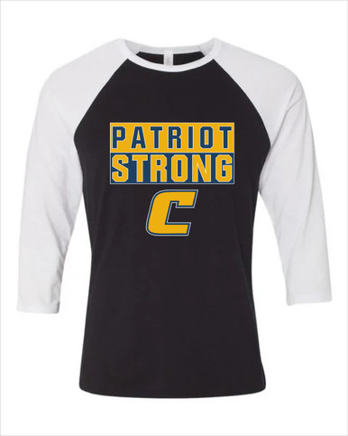 Colonia Patriots Strong #1 Women's Baseball T-Shirt