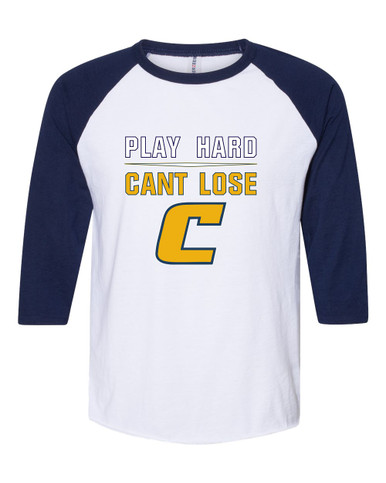 Colonia Patriots Play Hard, Can't Lose Men's Baseball T-Shirt