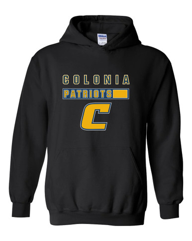 Colonia Patriots Mascot #7 Men's Hoodie
