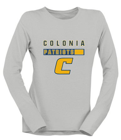 Colonia Patriots Mascot #7 Women's Premium LS T-Shirt