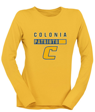 Colonia Patriots Mascot #7 Women's LS T-Shirt