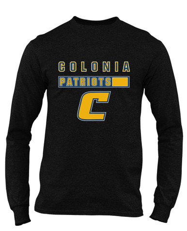 Colonia Patriots Mascot #7 Men's LS T-Shirt