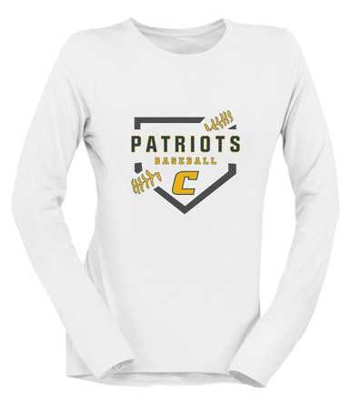 Colonia Patriots Baseball #2 Women's LS T-Shirt