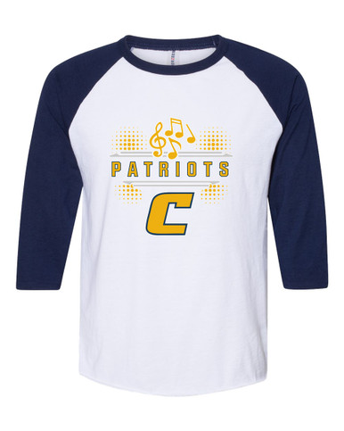Colonia Patriots Band # 3 Men's Baseball T-Shirt