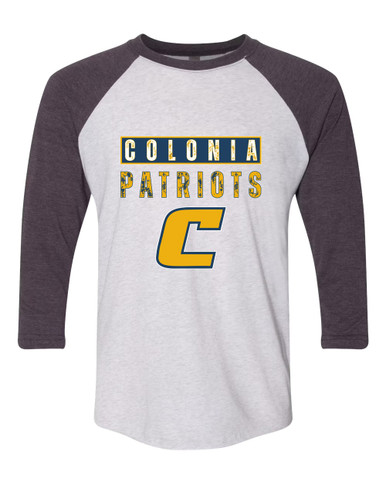 Colonia Patriots Mascot #9 Women's Baseball T-Shirt