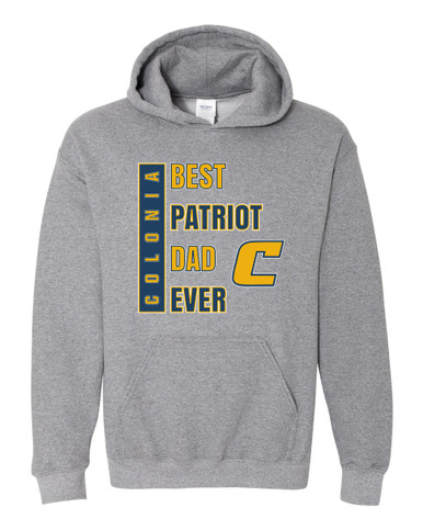 Colonia Patriots Best Patriot Dad Men's Hoodie