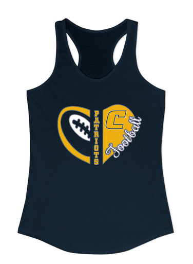 Colonia Patriots Heart Football Women's Tank Top