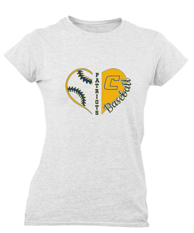 Colonia Patriots Heart Baseball Women's SS T-Shirt