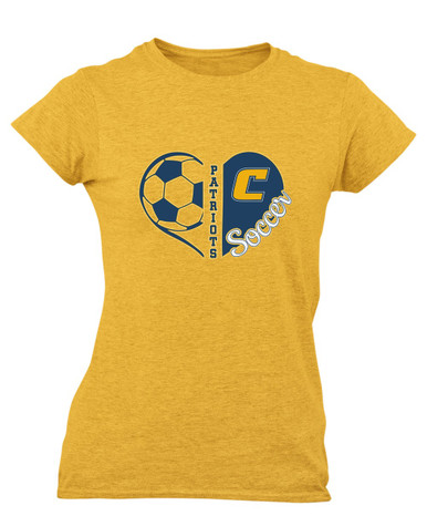 Colonia Patriots Heart Soccer Women's Premium SS T-Shirt