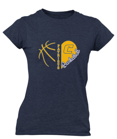 Colonia Patriots Heart Basketball Women's Premium SS T-Shirt