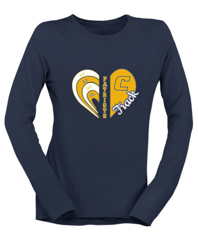 Colonia Patriots Heart Track Women's Premium LS T-Shirt