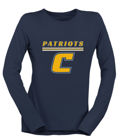 Colonia Patriots Mascot #8 Women's LS T-Shirt