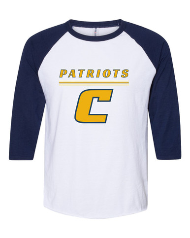 Colonia Patriots Mascot #8 Women's Baseball T-Shirt