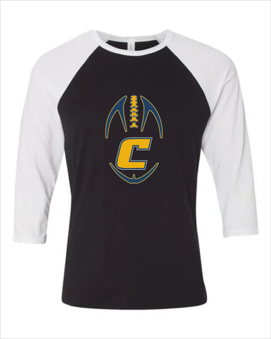 Colonia Patriots Football #4 Women's Baseball T-Shirt