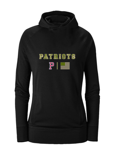 Portsmouth Patriots Camo Flag Women's Hoodie