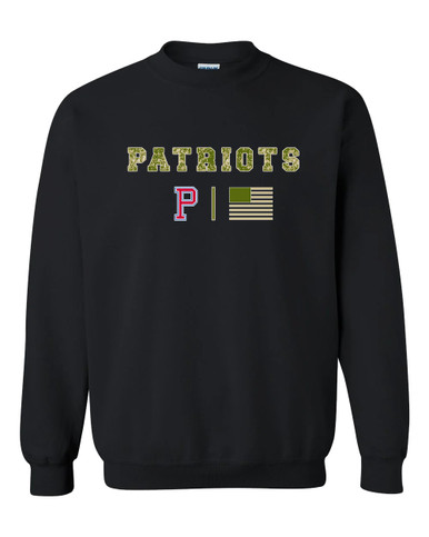 Portsmouth Patriots Camo Flag Men's Sweatshirt