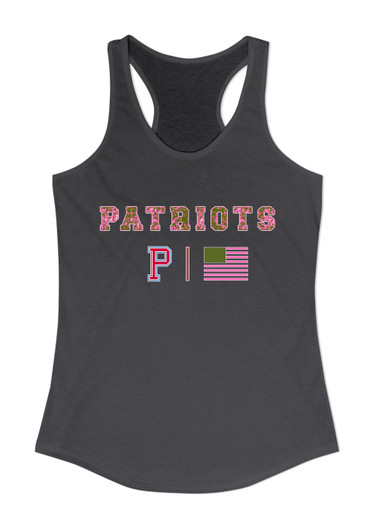 Portsmouth Patriots Pink Camo Flag Women's Tank Top