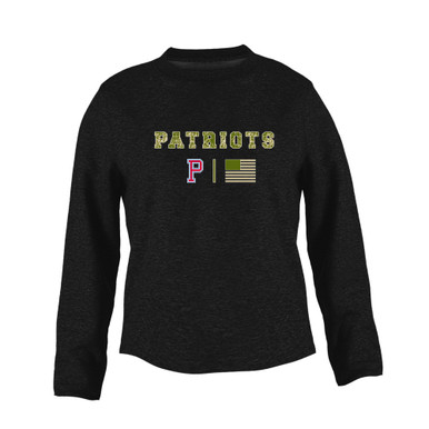 Portsmouth Patriots Camo Flag Women's Sweatshirt