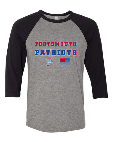 Portsmouth Patriots Spirit Flag Men's Baseball T-Shirt