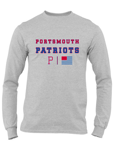 Portsmouth Patriots Spirit Flag Men's LS T-Shirt