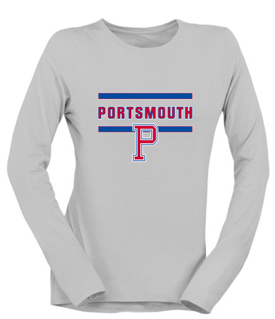 Portsmouth Patriots Mascot #4 Women's LS T-Shirt