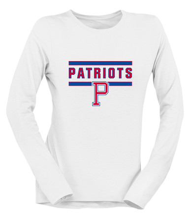 Portsmouth Patriots Mascot #5 Women's LS T-Shirt