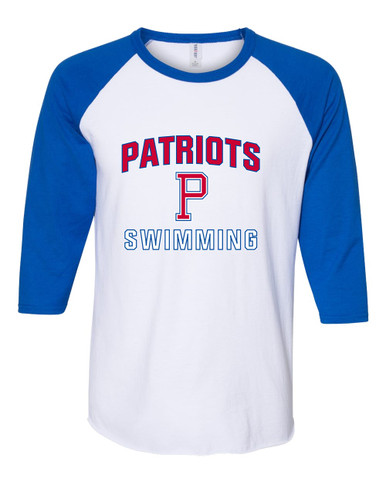 Portsmouth Patriots Swimming Men's Baseball T-Shirt