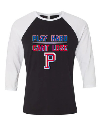Portsmouth Patriots Play Hard, Can't Lose Women's Baseball T-Shirt