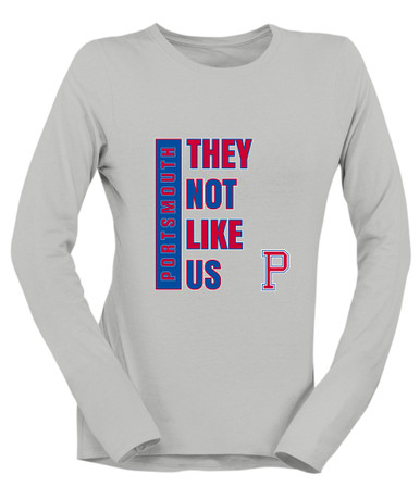 Portsmouth Patriots They Not Like Us #1 Women's Premium LS T-Shirt