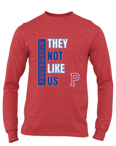 Portsmouth Patriots They Not Like Us #1 Men's Premium LS T-Shirt
